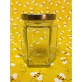 8oz Hexagon Jar w/lids